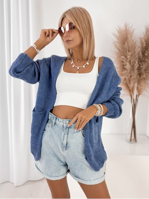 KARDIGAN ANTILA NIEBIESKI