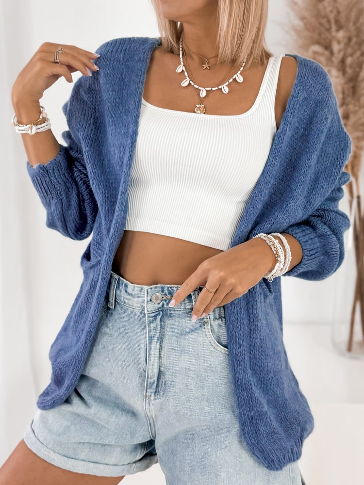 KARDIGAN ANTILA NIEBIESKI