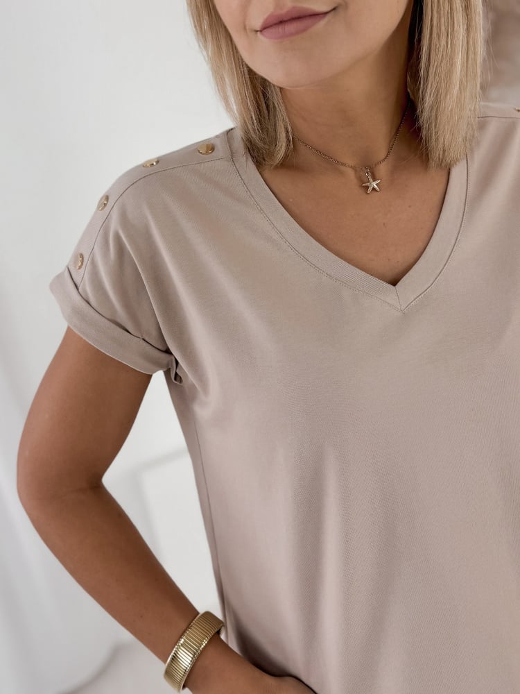 BLUZKA PATSY BEŻOWA