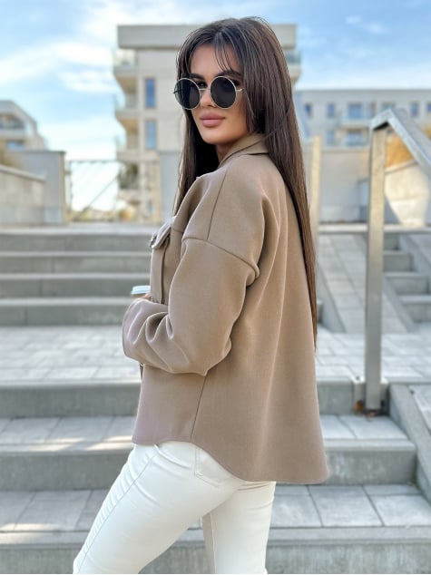 KURTKA TECLA CIEMNOBEŻOWA