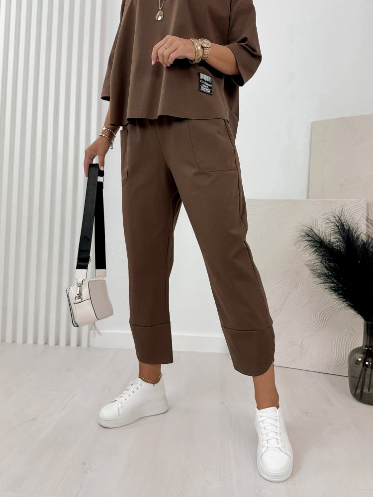 KOMPLET GENI BRĄZOWY