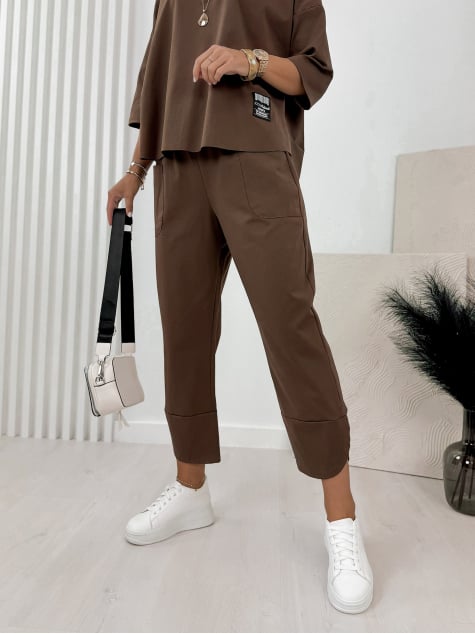 KOMPLET GENI BRĄZOWY