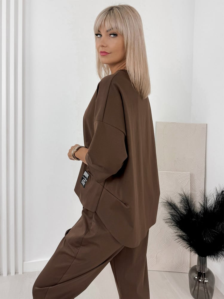 KOMPLET GENI BRĄZOWY