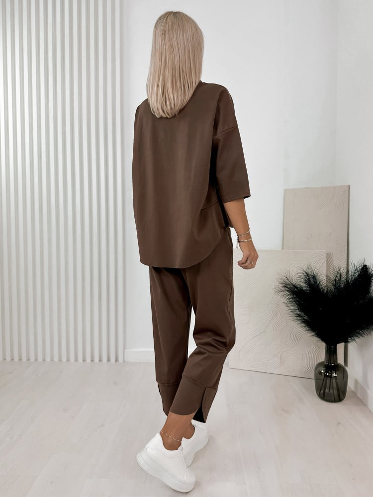 KOMPLET GENI BRĄZOWY