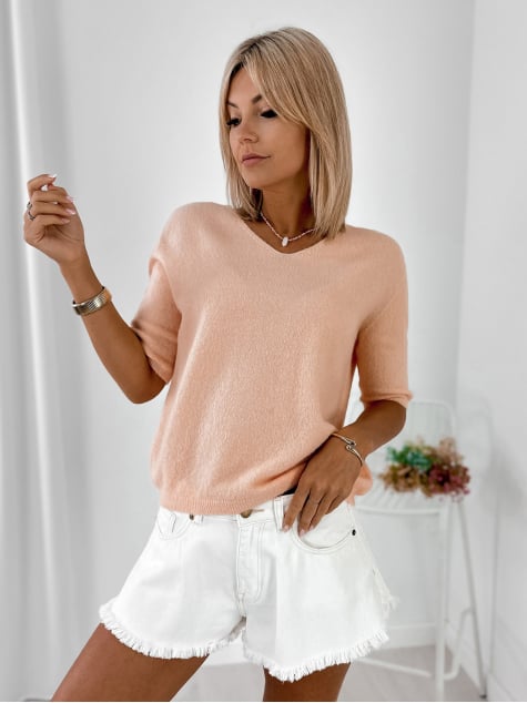 SWETER DIANE BRZOSKWINIOWY