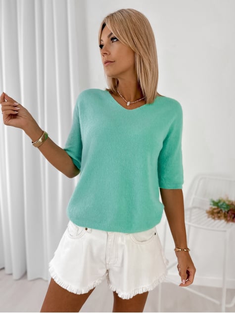 SWETER DIANE MIĘTOWY