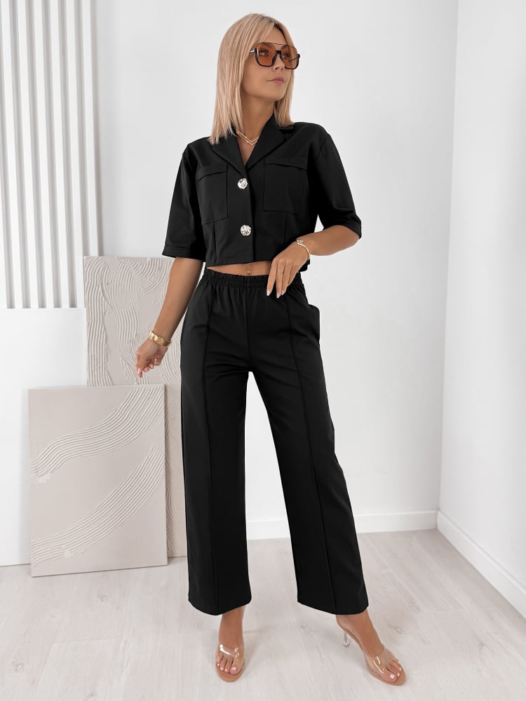 KOMPLET ANGELIQUE CZARNY