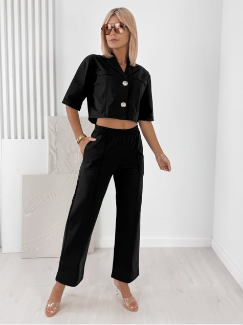 KOMPLET ANGELIQUE CZARNY