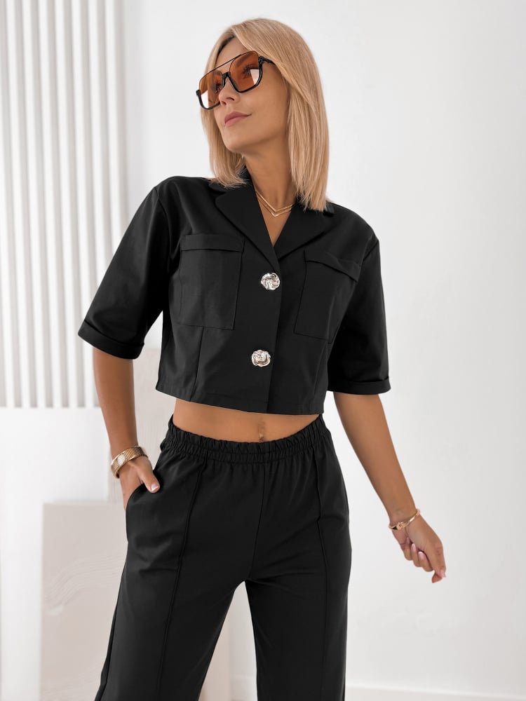 KOMPLET ANGELIQUE CZARNY