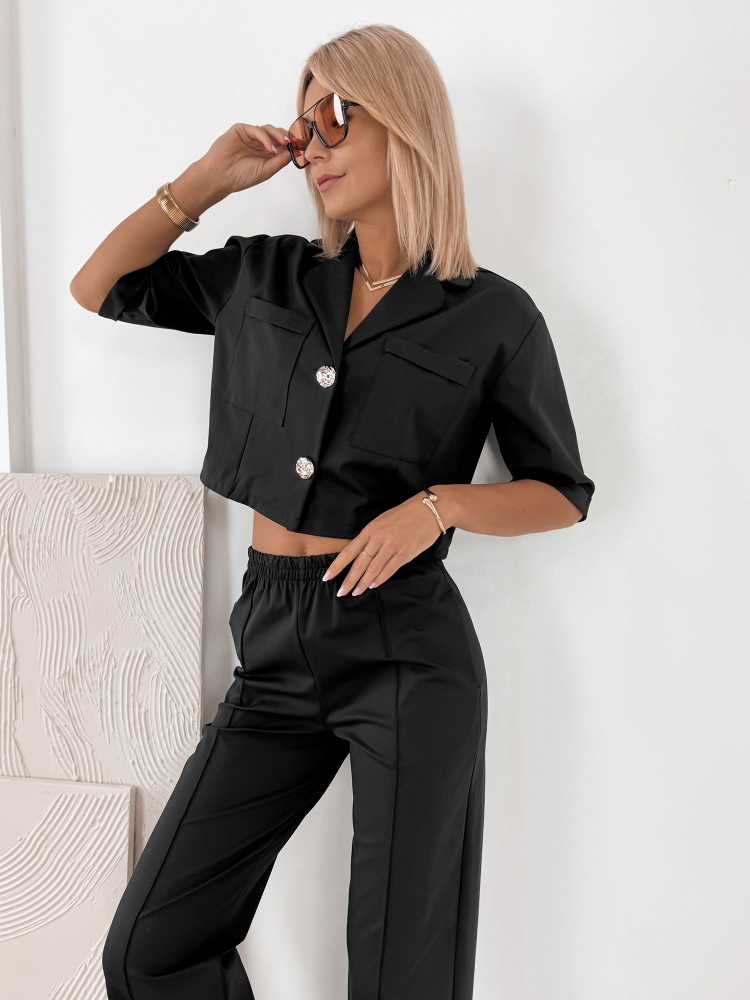 KOMPLET ANGELIQUE CZARNY