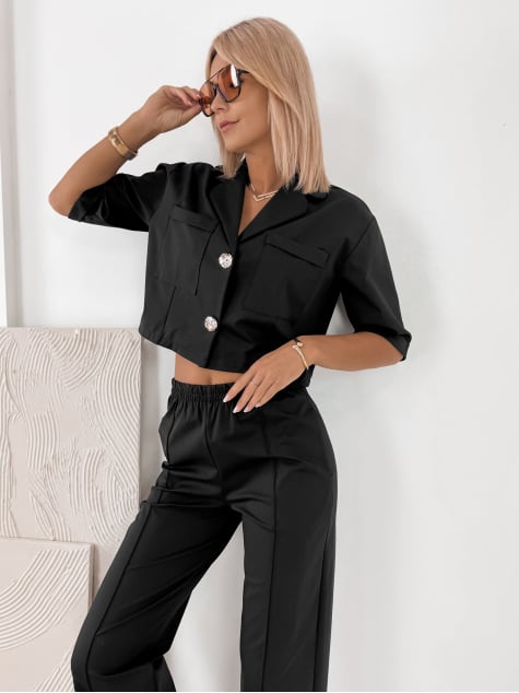 KOMPLET ANGELIQUE CZARNY