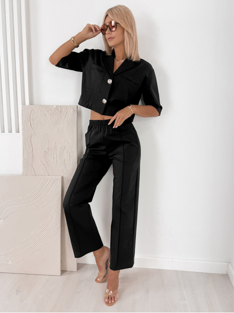 KOMPLET ANGELIQUE CZARNY