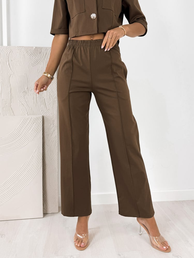 KOMPLET ANGELIQUE BRĄZOWY