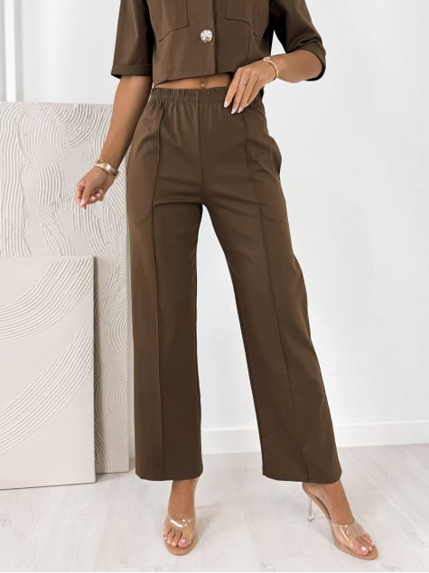 KOMPLET ANGELIQUE BRĄZOWY