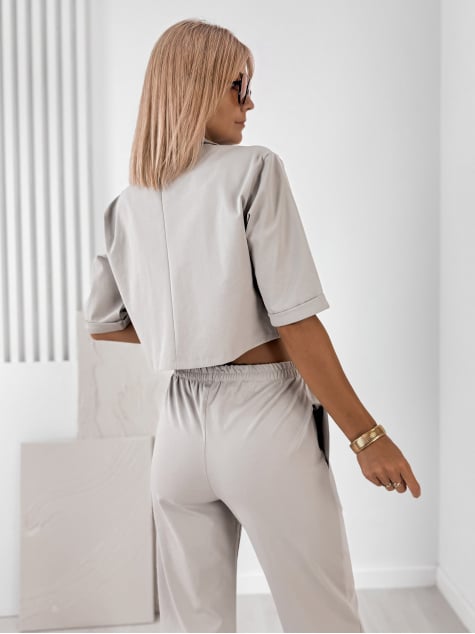 KOMPLET ANGELIQUE CIEMNOBEŻOWY