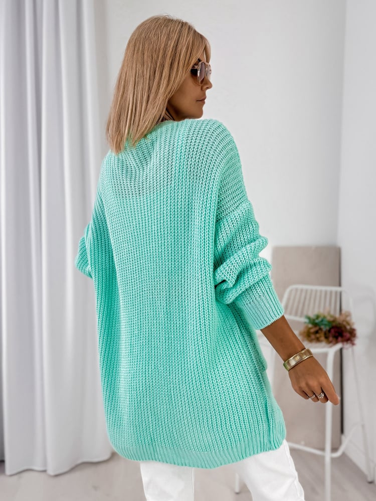 KARDIGAN CLEMENCE MIĘTOWY