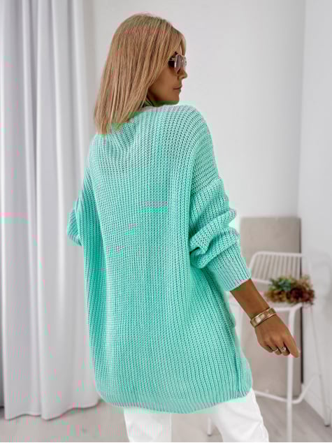 KARDIGAN CLEMENCE MIĘTOWY