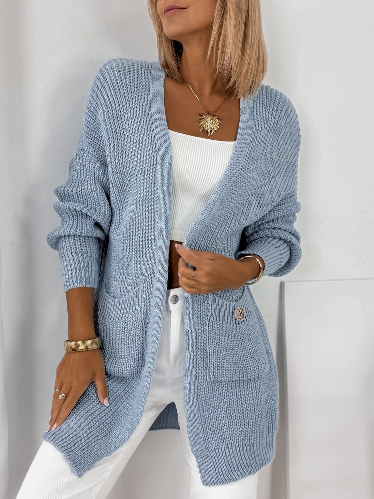 KARDIGAN CLEMENCE BŁĘKITNY