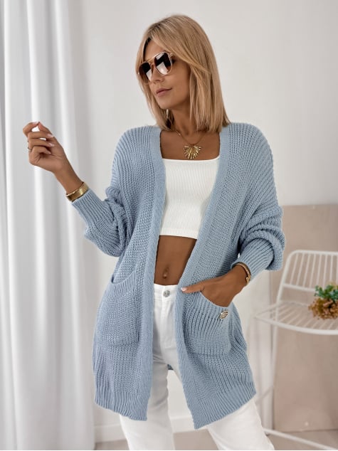 KARDIGAN CLEMENCE BŁĘKITNY