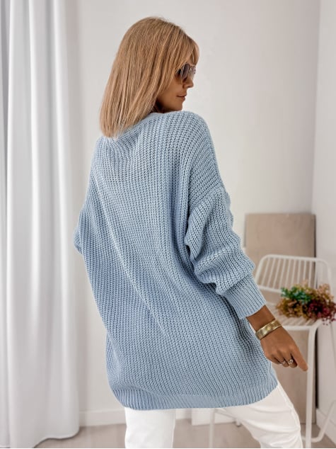 KARDIGAN CLEMENCE BŁĘKITNY