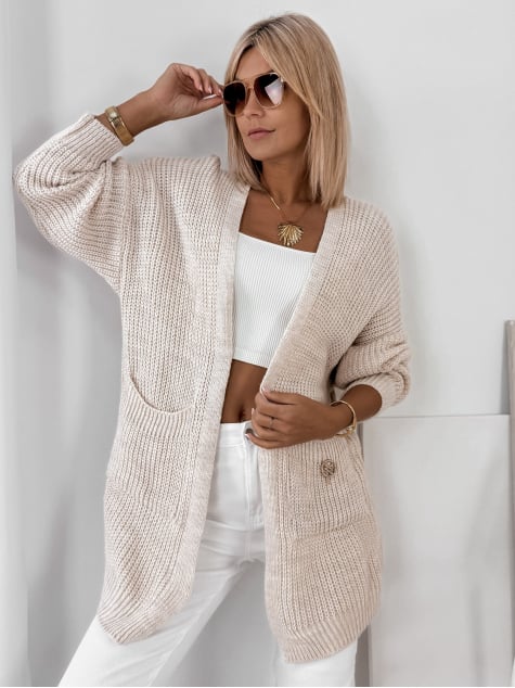 KARDIGAN CLEMENCE BEŻOWY