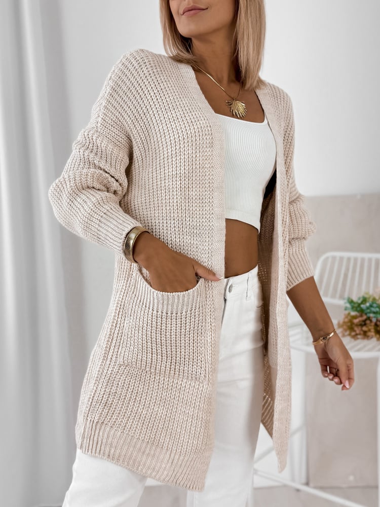 KARDIGAN CLEMENCE BEŻOWY