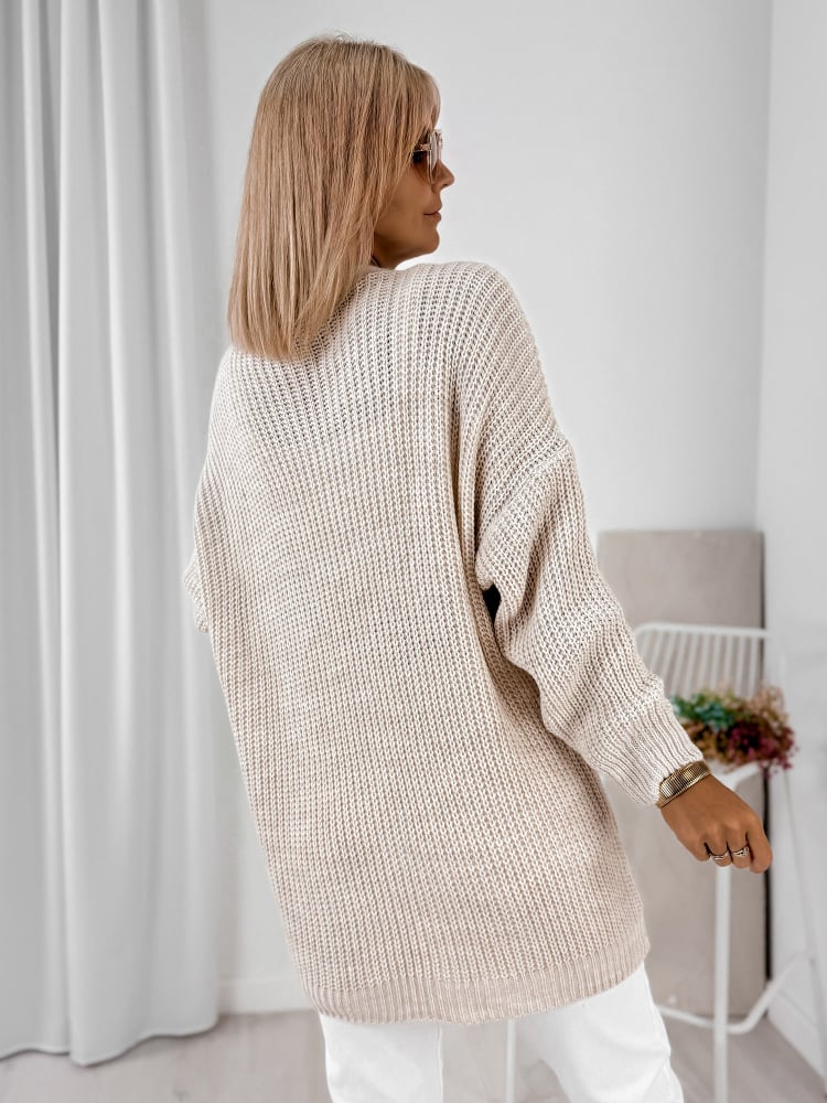 KARDIGAN CLEMENCE BEŻOWY