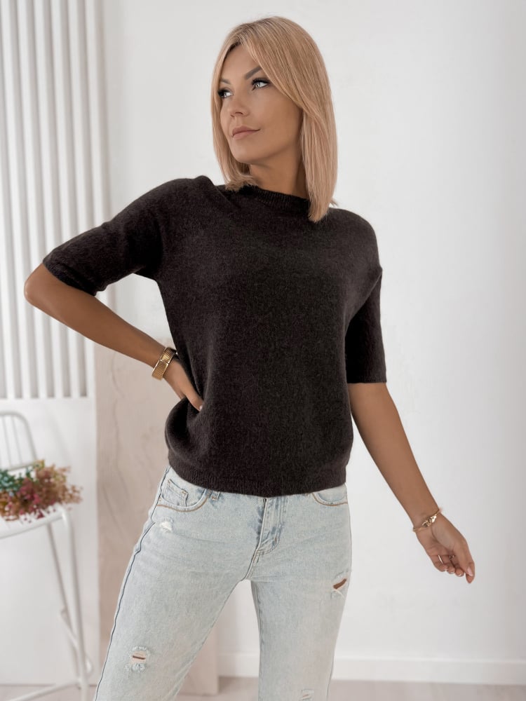 SWETER CASTILLE BRĄZOWY