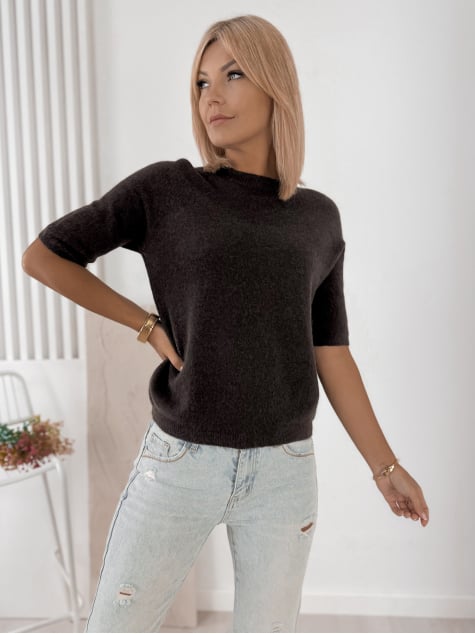 SWETER CASTILLE BRĄZOWY