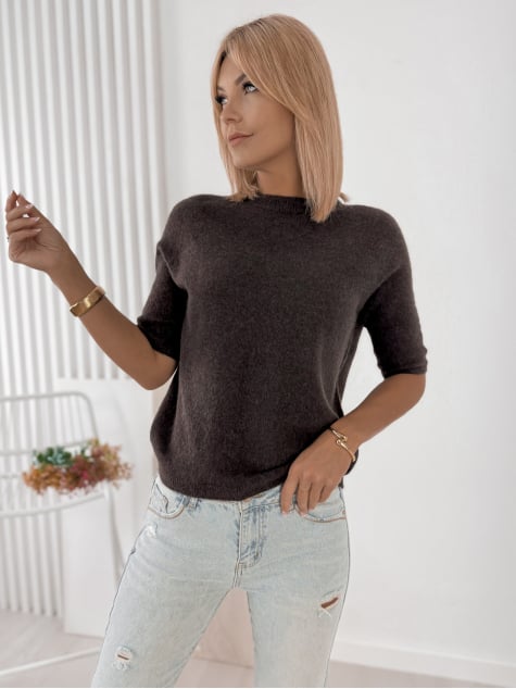 SWETER CASTILLE BRĄZOWY