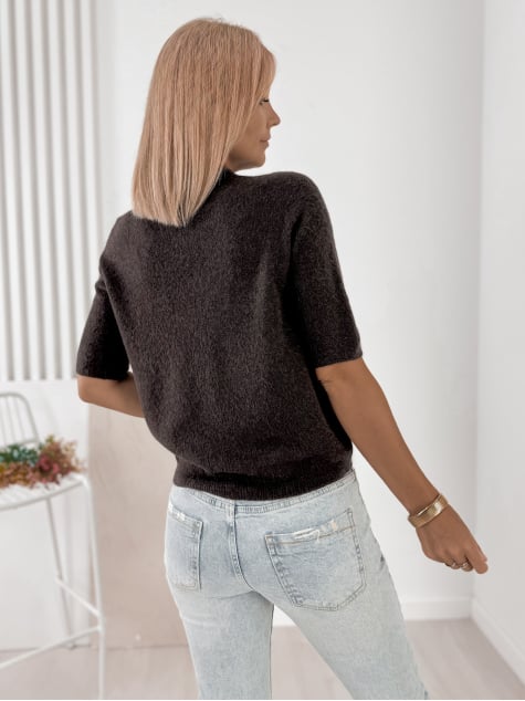 SWETER CASTILLE BRĄZOWY