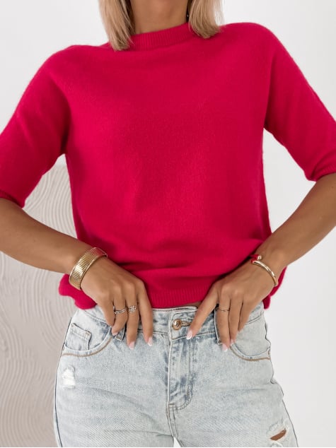 SWETER CASTILLE MALINOWY