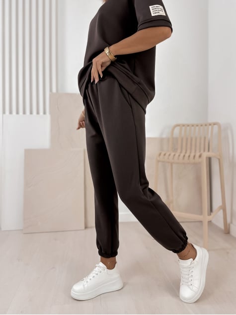 KOMPLET DRESOWY FOSCA BRĄZOWY