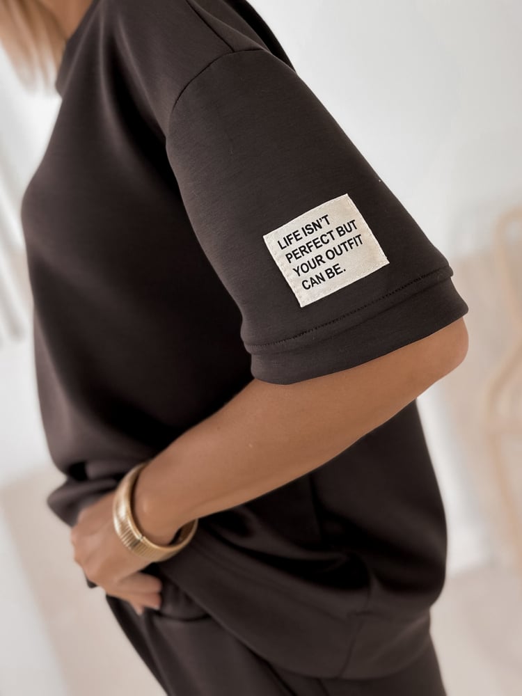 KOMPLET DRESOWY FOSCA BRĄZOWY