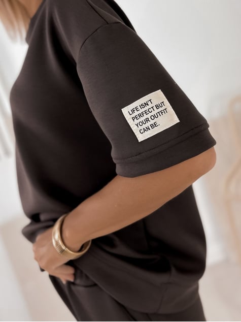 KOMPLET DRESOWY FOSCA BRĄZOWY