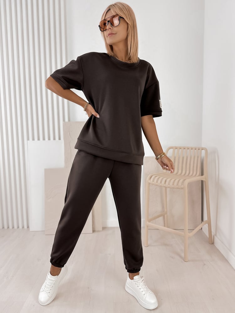 KOMPLET DRESOWY FOSCA BRĄZOWY