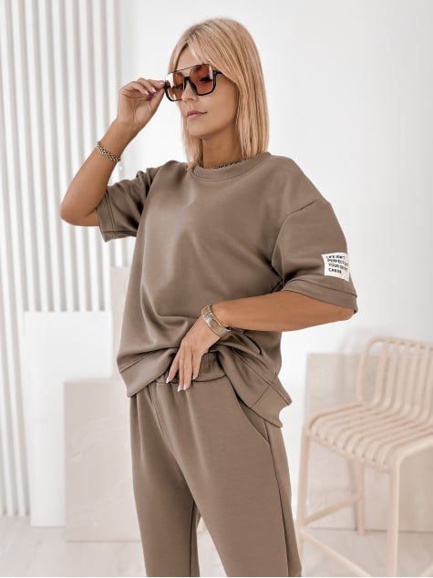 KOMPLET DRESOWY FOSCA CIEMNOBEŻOWY