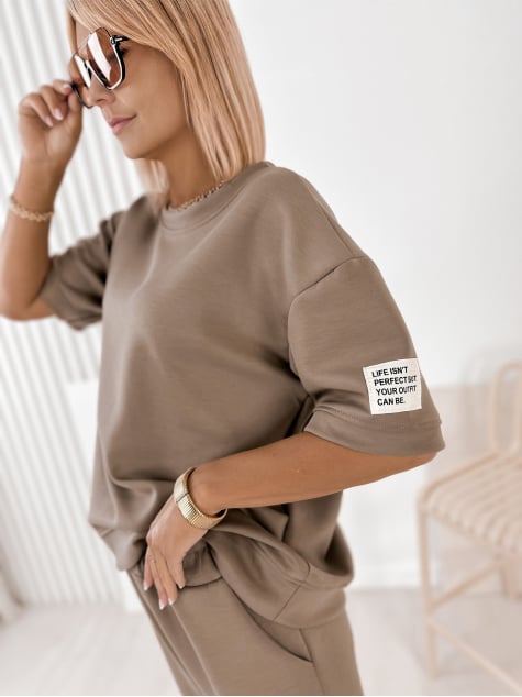 KOMPLET DRESOWY FOSCA CIEMNOBEŻOWY