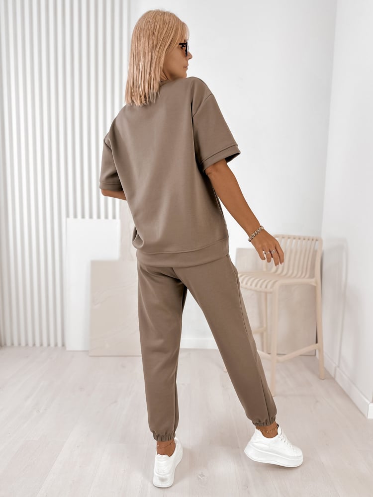 KOMPLET DRESOWY FOSCA CIEMNOBEŻOWY