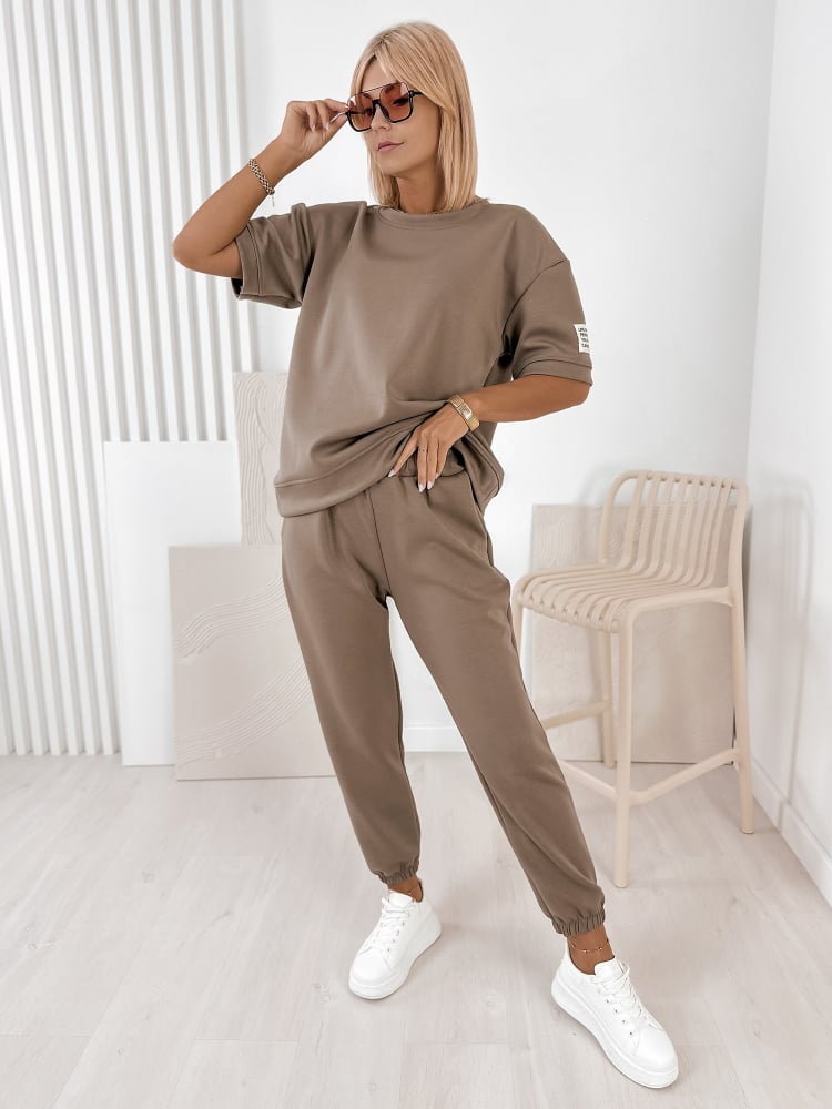 KOMPLET DRESOWY FOSCA CIEMNOBEŻOWY