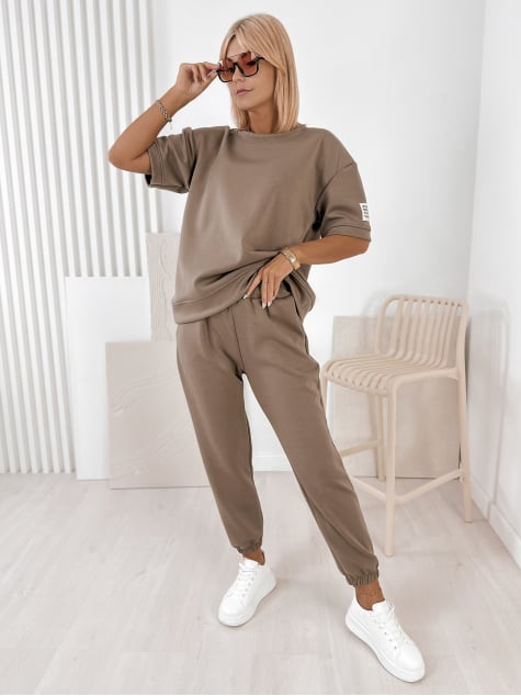 KOMPLET DRESOWY FOSCA CIEMNOBEŻOWY