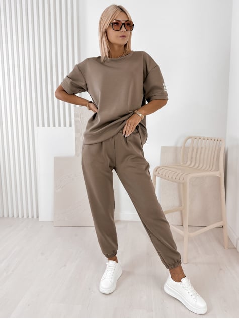 KOMPLET DRESOWY FOSCA CIEMNOBEŻOWY