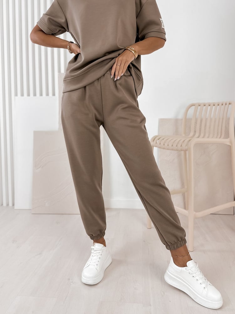 KOMPLET DRESOWY FOSCA CIEMNOBEŻOWY