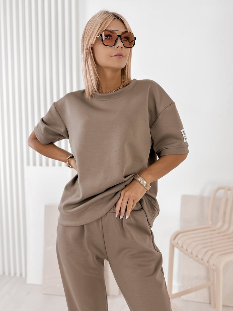 KOMPLET DRESOWY FOSCA CIEMNOBEŻOWY