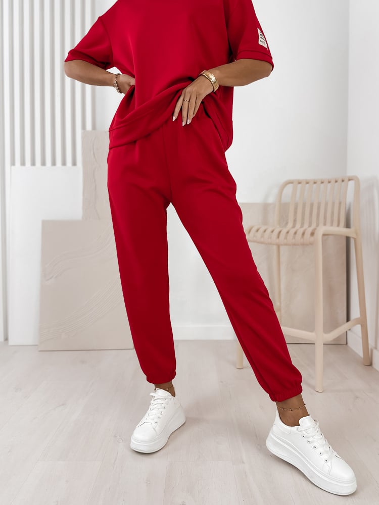 KOMPLET DRESOWY FOSCA CZERWONY