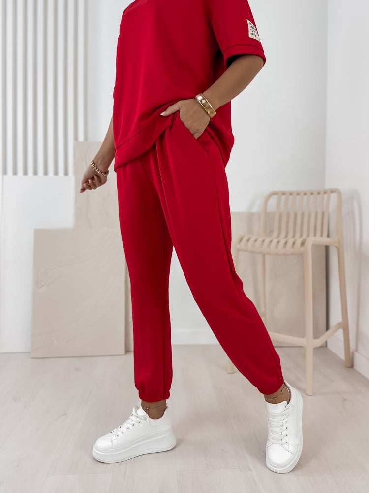 KOMPLET DRESOWY FOSCA CZERWONY