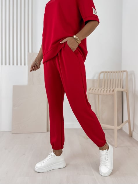 KOMPLET DRESOWY FOSCA CZERWONY