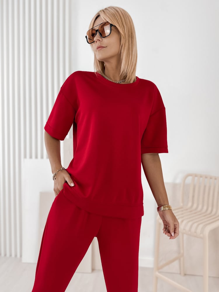 KOMPLET DRESOWY FOSCA CZERWONY