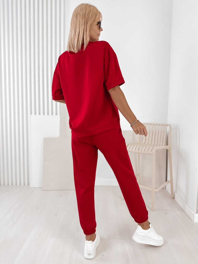 KOMPLET DRESOWY FOSCA CZERWONY