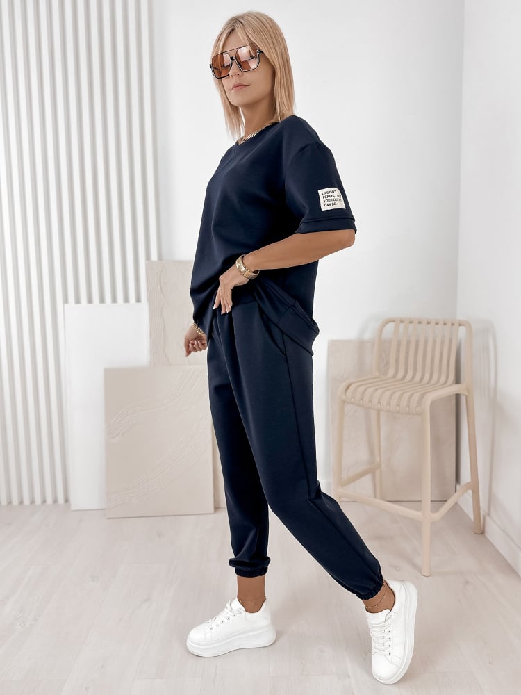 KOMPLET DRESOWY FOSCA GRANATOWY